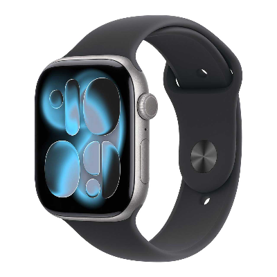 12343539 ساعت هوشمند اپل واچ سری 11 مدل Space Gray Al Black SB سایز 46mm